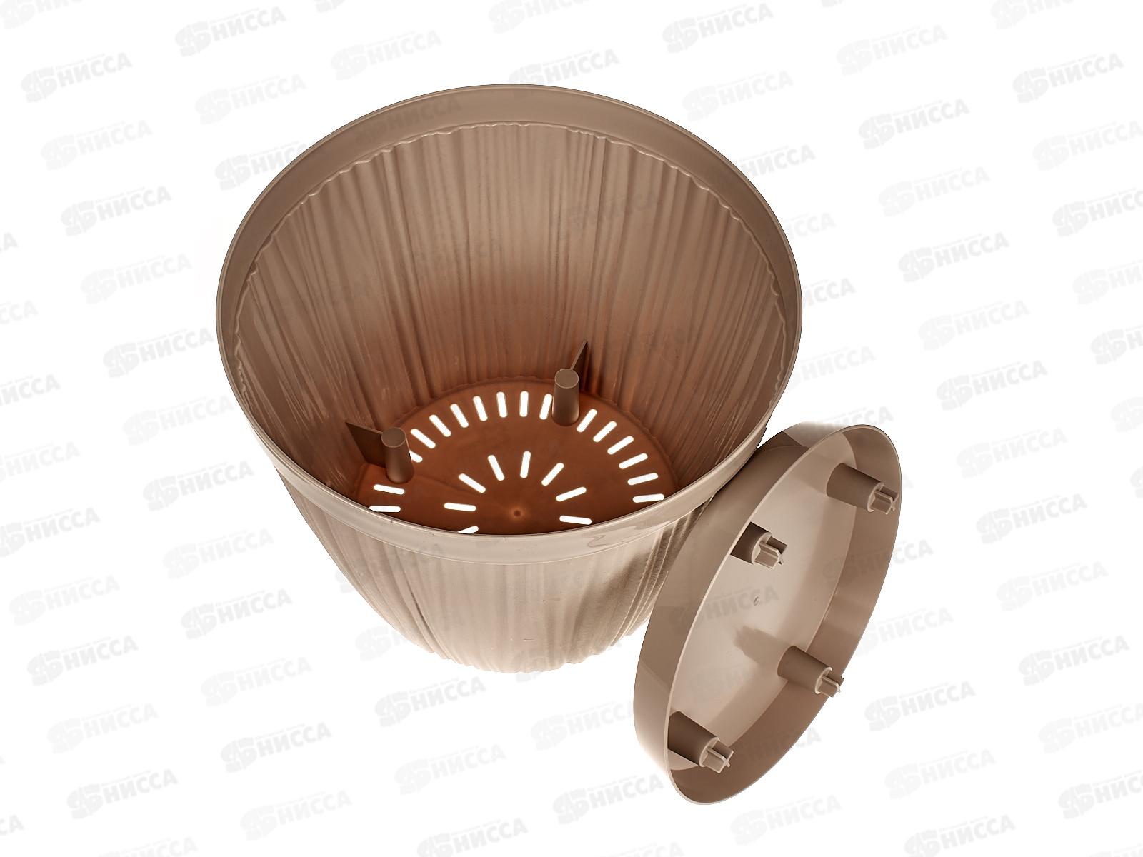 Горшок для цветов &quotBARCELONA&quot D270мм 9,6л Молочный шоколад 623210047 *12