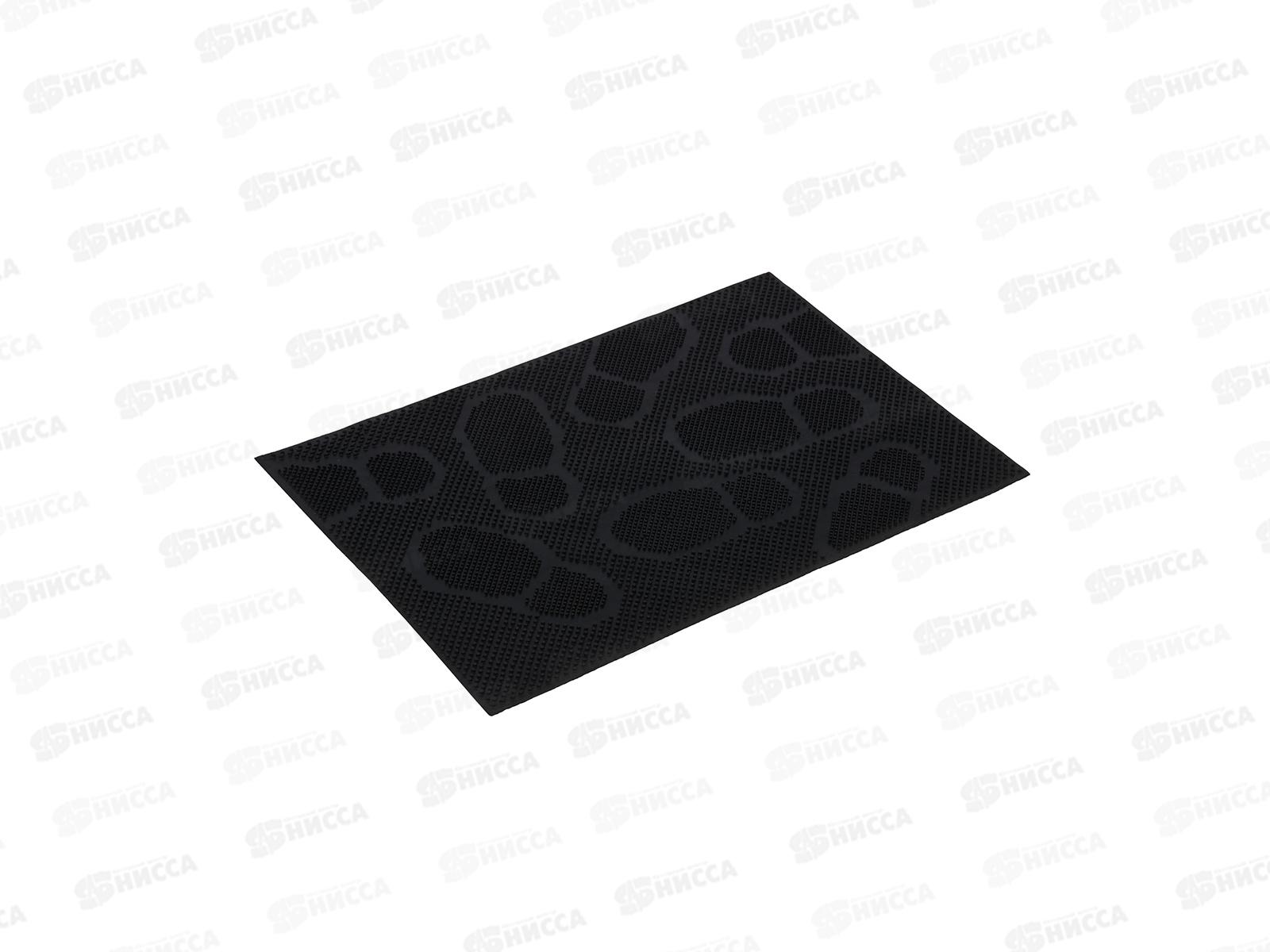 Коврик придверный &quotСледы&quot 40*60см черный Vortex 22462