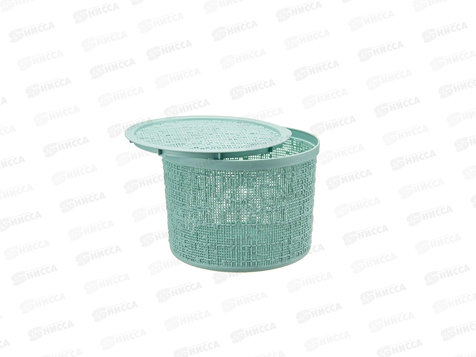 Коробка 4,5л БЯЗЬ с крышкой  Морская волна М2329 *8