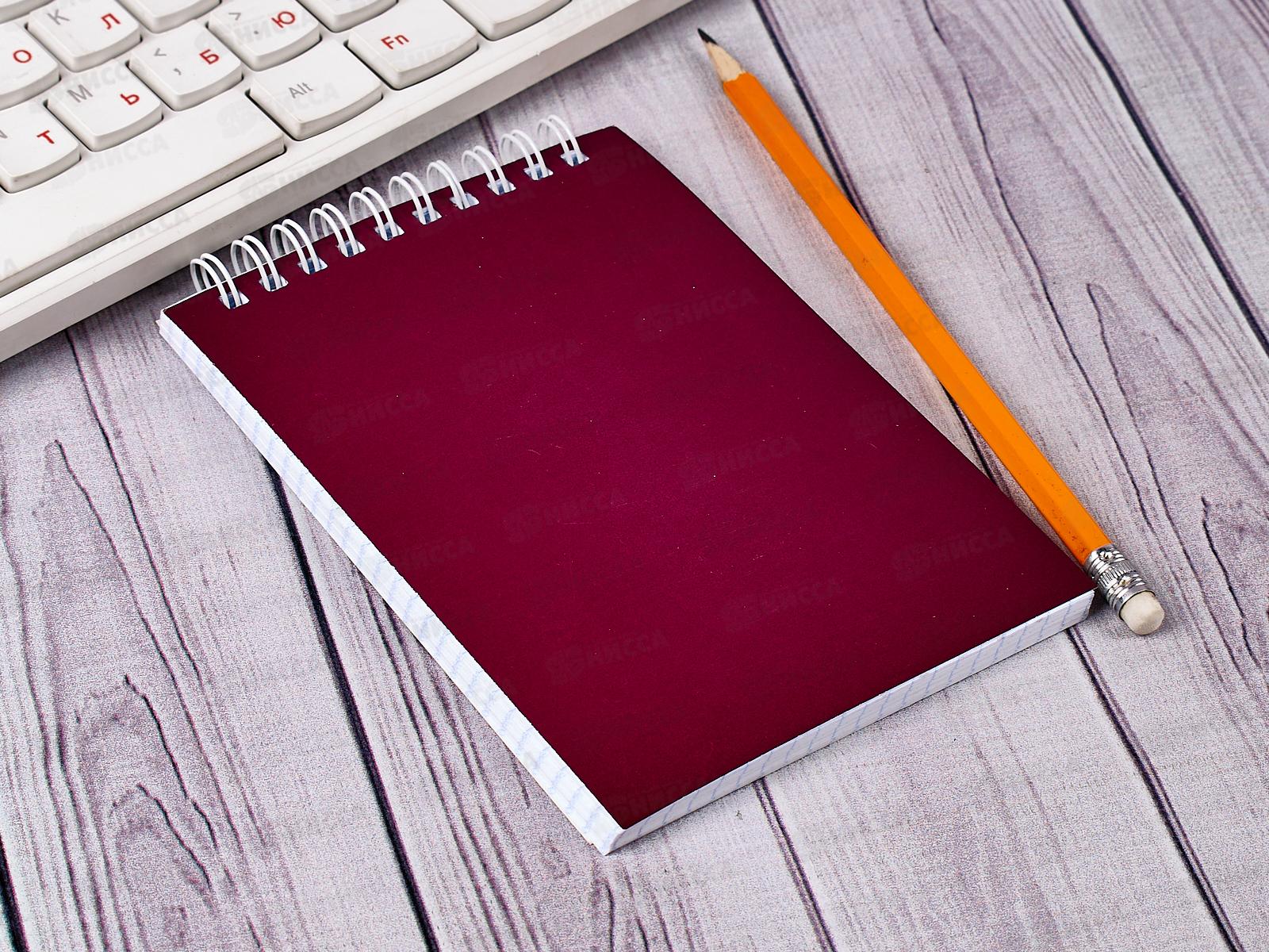 Блокнот 60листов BG А6 цвет бордо, для конференции, 8595 *72