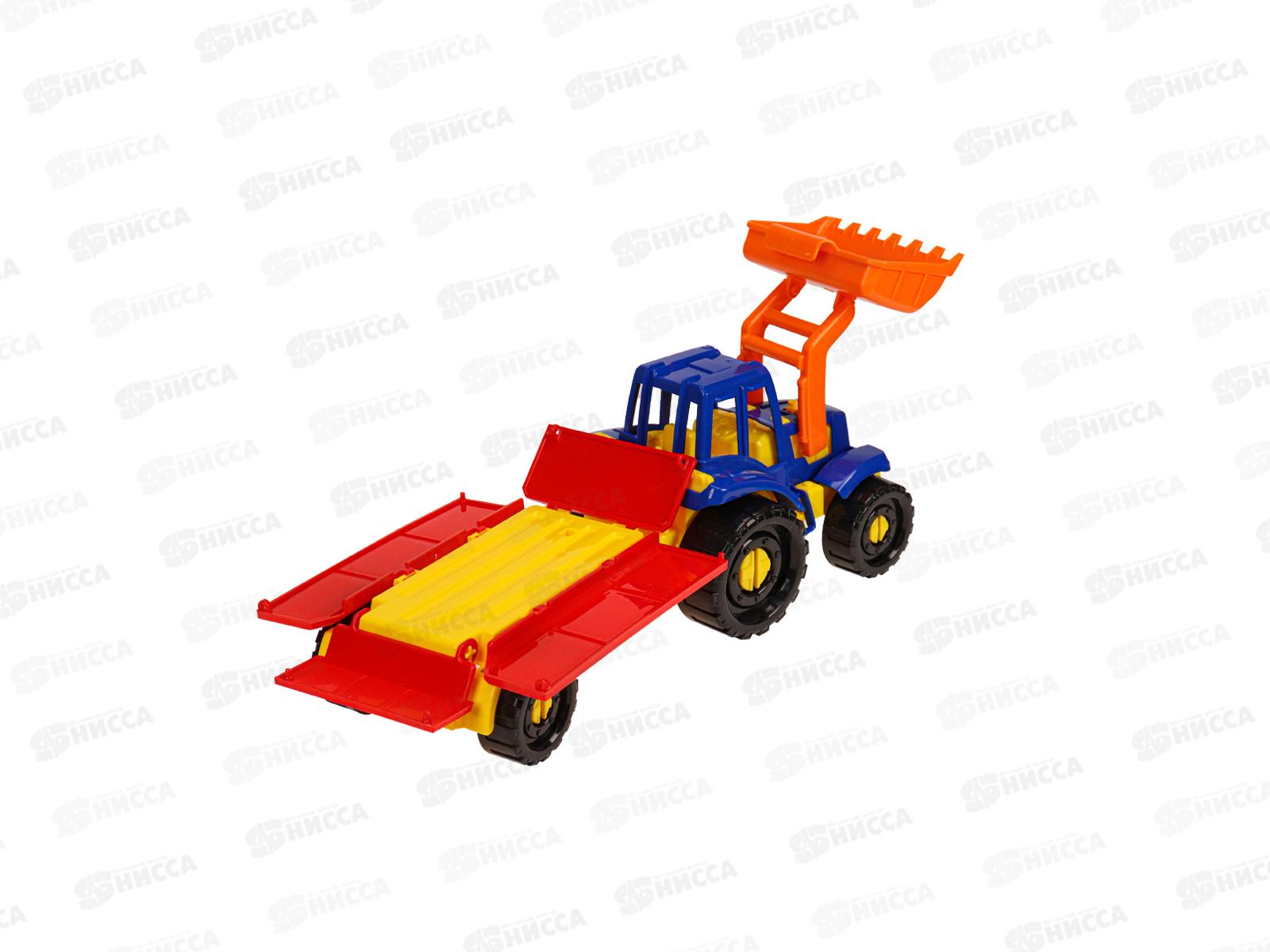 Трактор &quotИван&quot Бульдозер с бортовым прицепом Классический, И-2394  *12