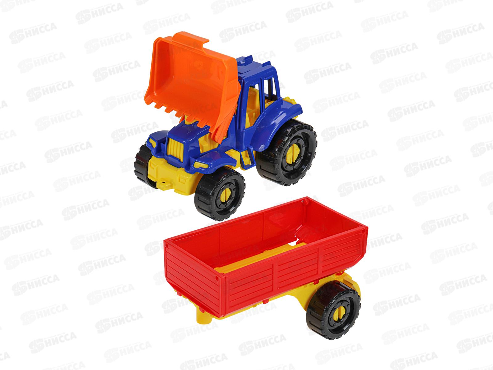 Трактор &quotИван&quot Бульдозер с бортовым прицепом Классический, И-2394  *12