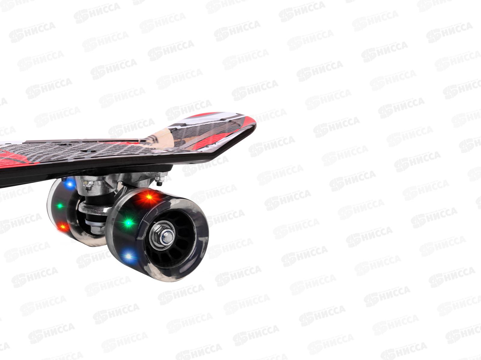Скейтборд &quotГраффити-1&quot пластик (56х15х10), НВ210805-9/2, свет *8