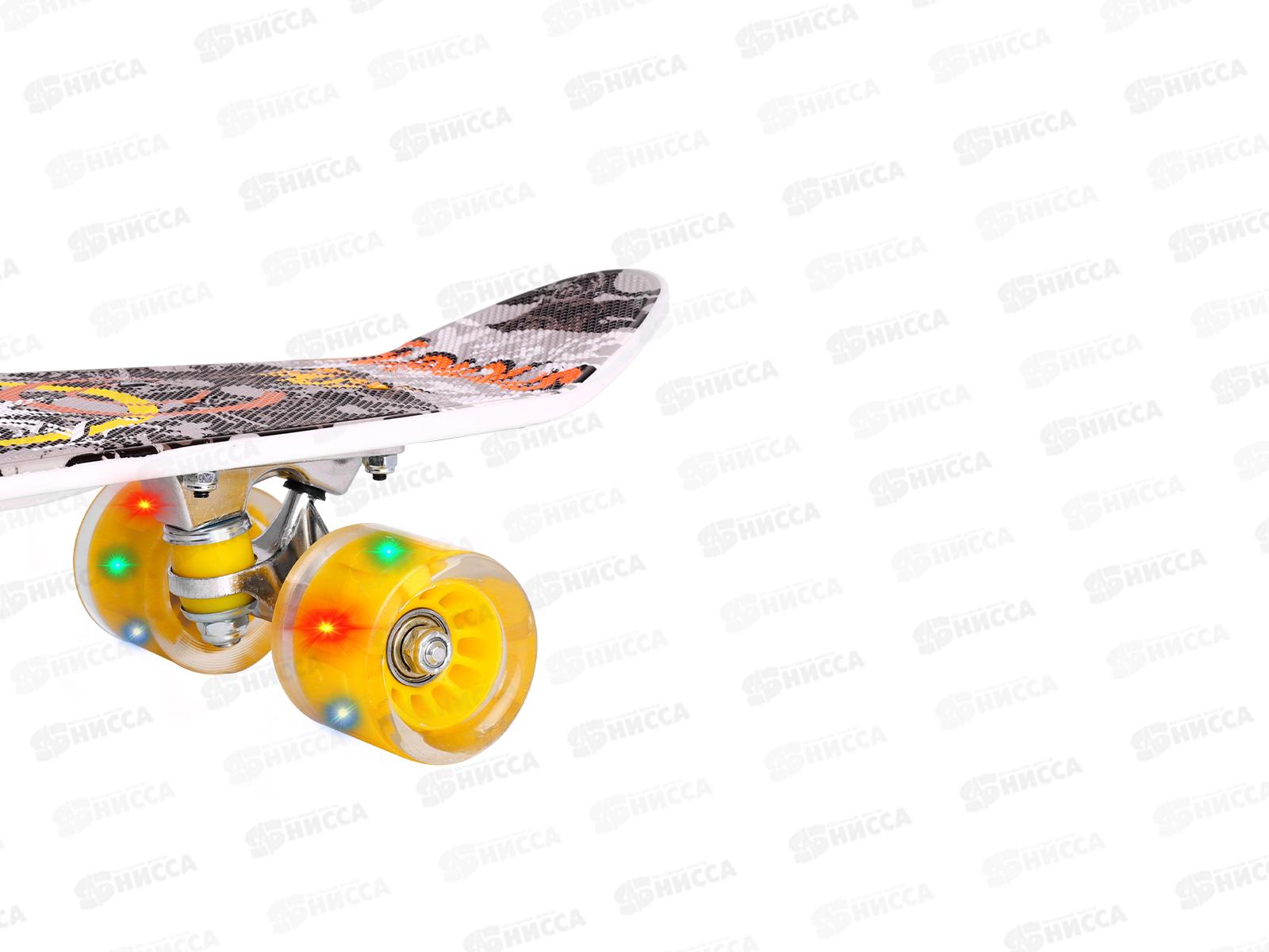 Скейтборд &quotСтремительный-1&quot (59х16,5х10), Н1904-3/3 (колеса ПУ 60мм)*8