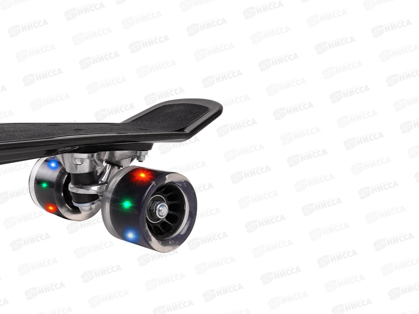 Скейтборд (56х15х10), НВ210805-6 (колеса ПУ 60мм со светом) *8