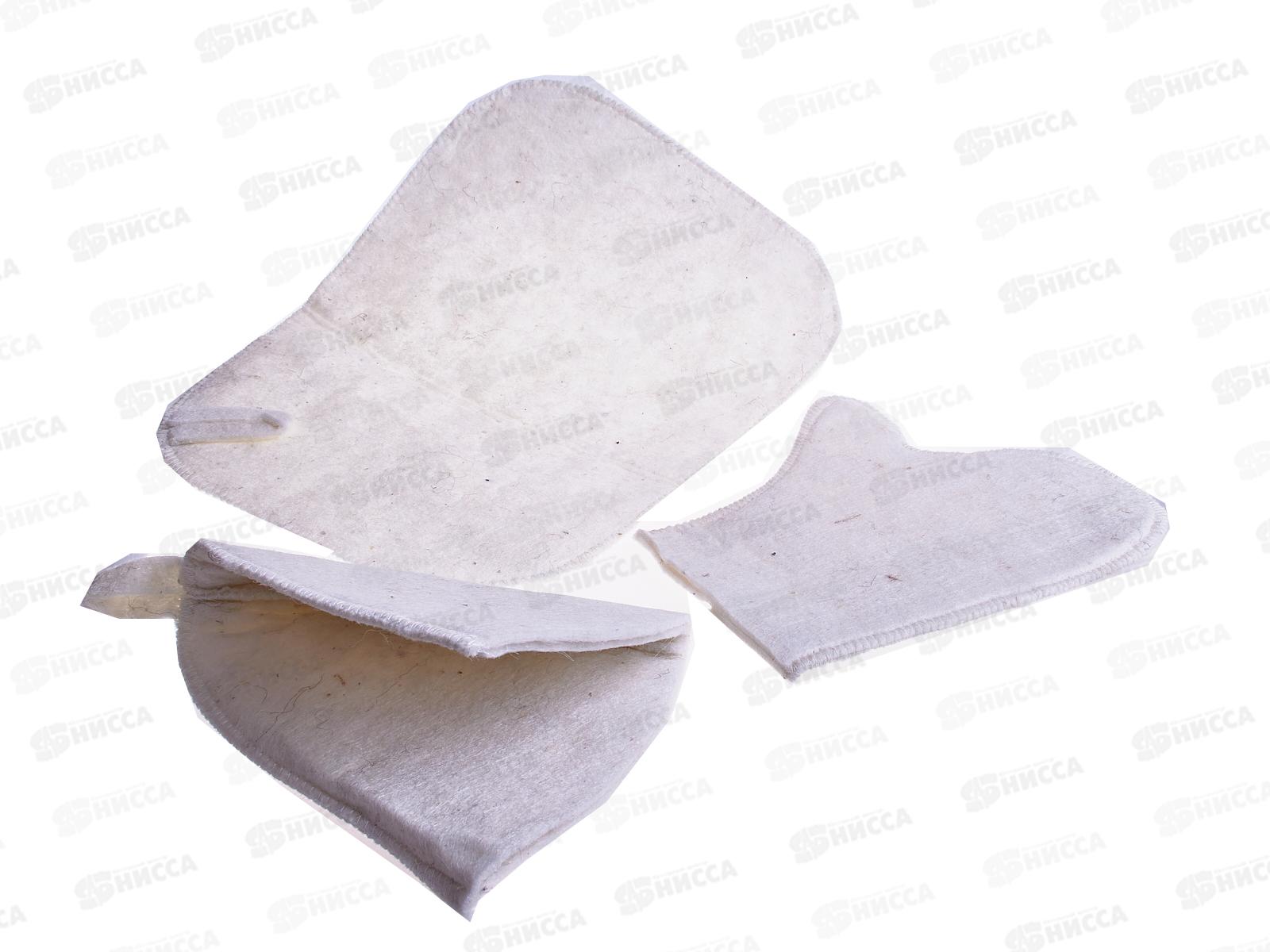 Набор из 3-х предметов  &quotКлассика&quot(шап,ковр,рук.) &quotБанная линия&quot 11-363