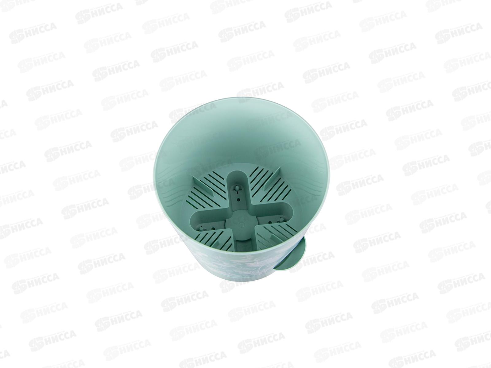 Кашпо НИКА ДЕКО D150мм 1,6л с прикорн.полив. маки М3077 *24