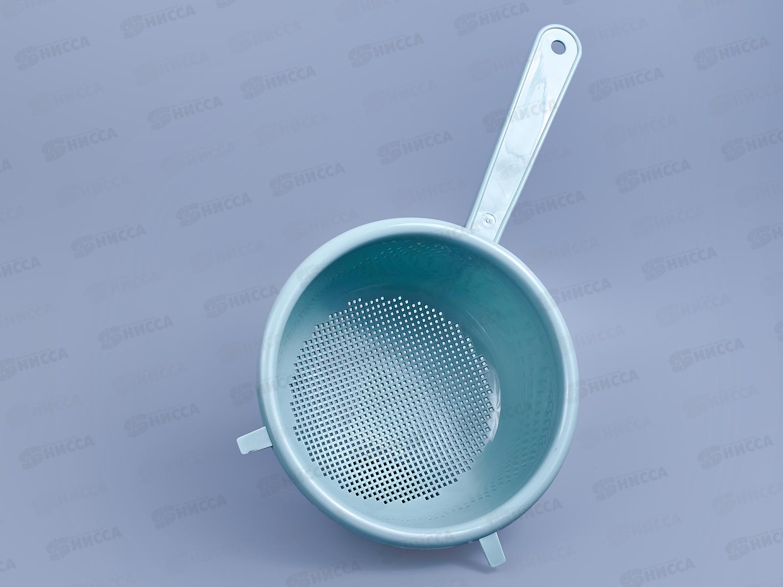 Дуршлаг Д20см с ручкой  Идея Фисташковый М1130 *26