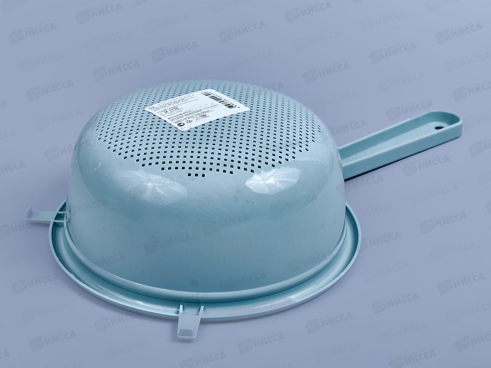 Дуршлаг Д20см с ручкой  Идея Фисташковый М1130 *26