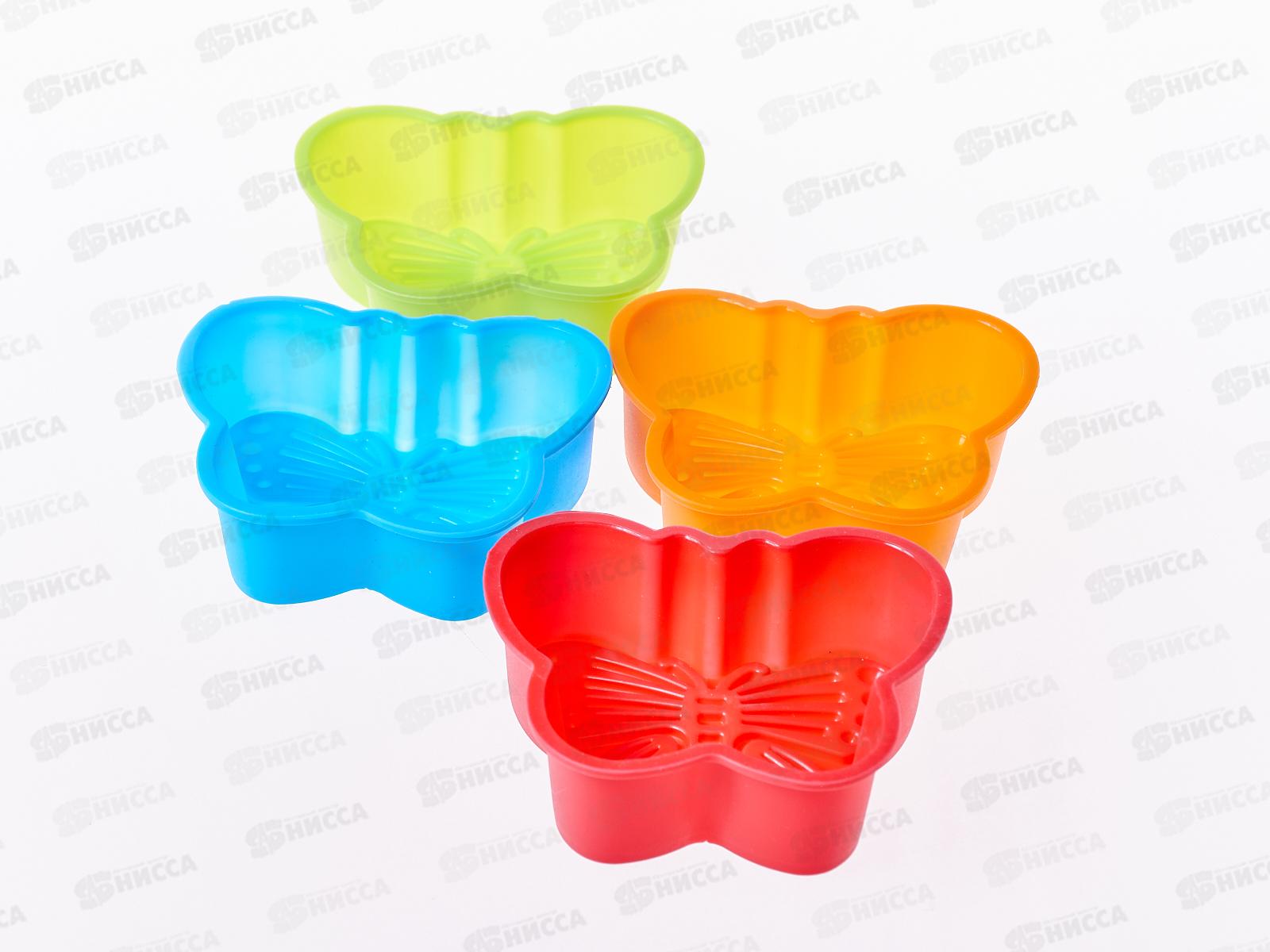 Форма  для выпечки 12шт силиконовая  бабочки G999 (027422}  Ж