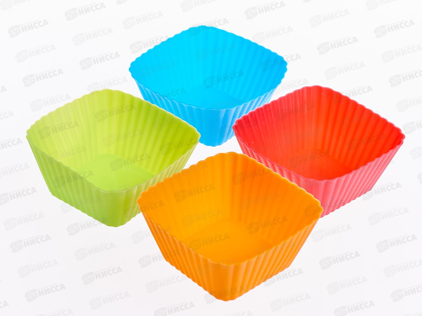 Форма  для выпечки 12шт силиконовая квадратная G987 (027431}  Ж