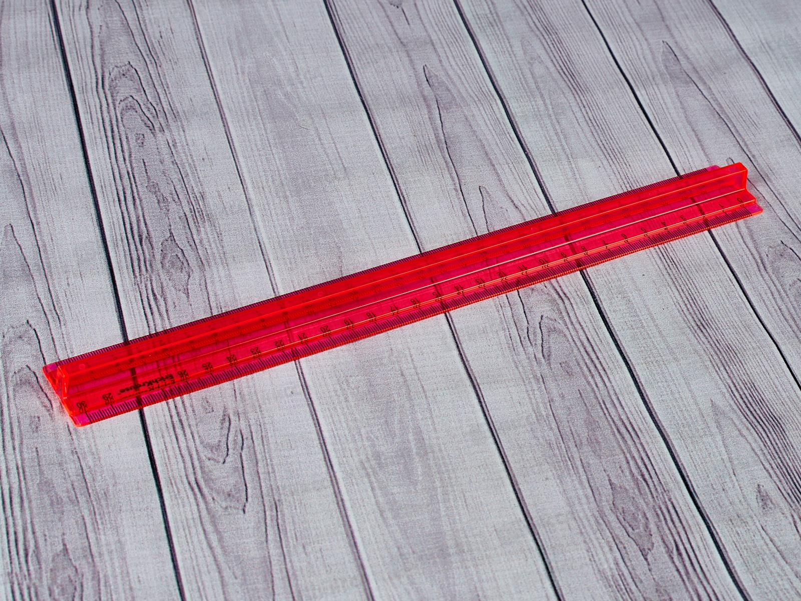 Линейка 30см EK Neon 4цв, асс. 55524*20