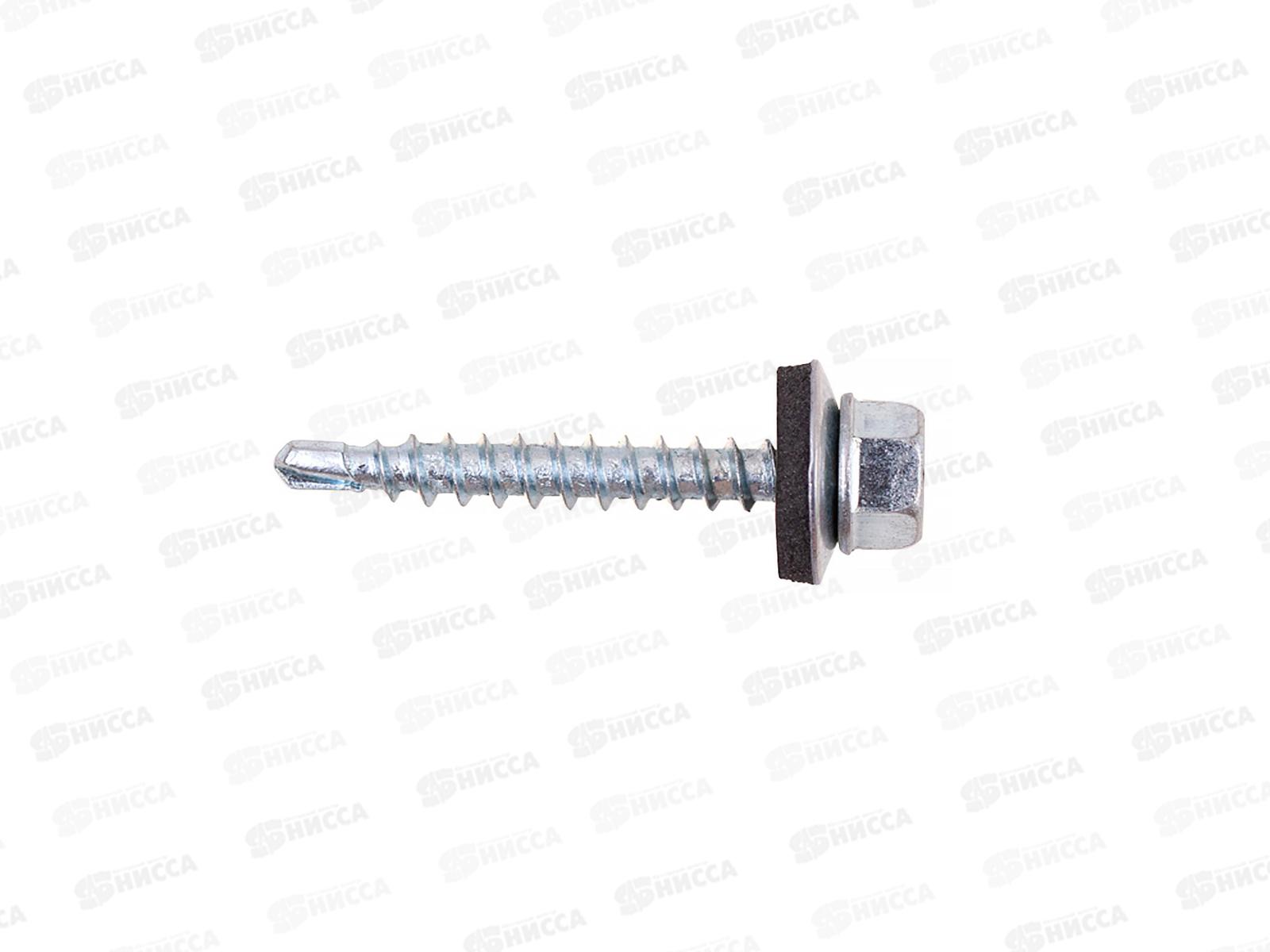 Саморезы кровельные с буром 5,5x25 (белый цинк 300 шт)   *8