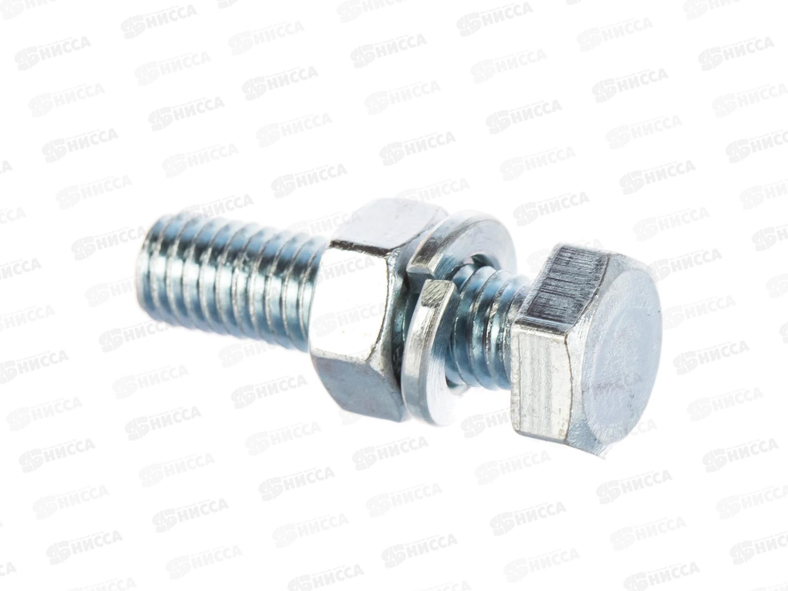 Болты DIN 933 М 8x 30 с гайками и шайбами (белый цинк 4шт)  *30