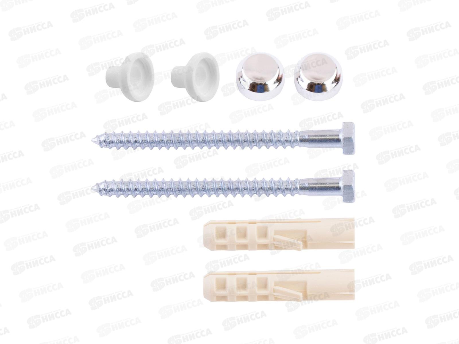 Набор для крепления унитаза 10x80 (серебро 2шт)  *60