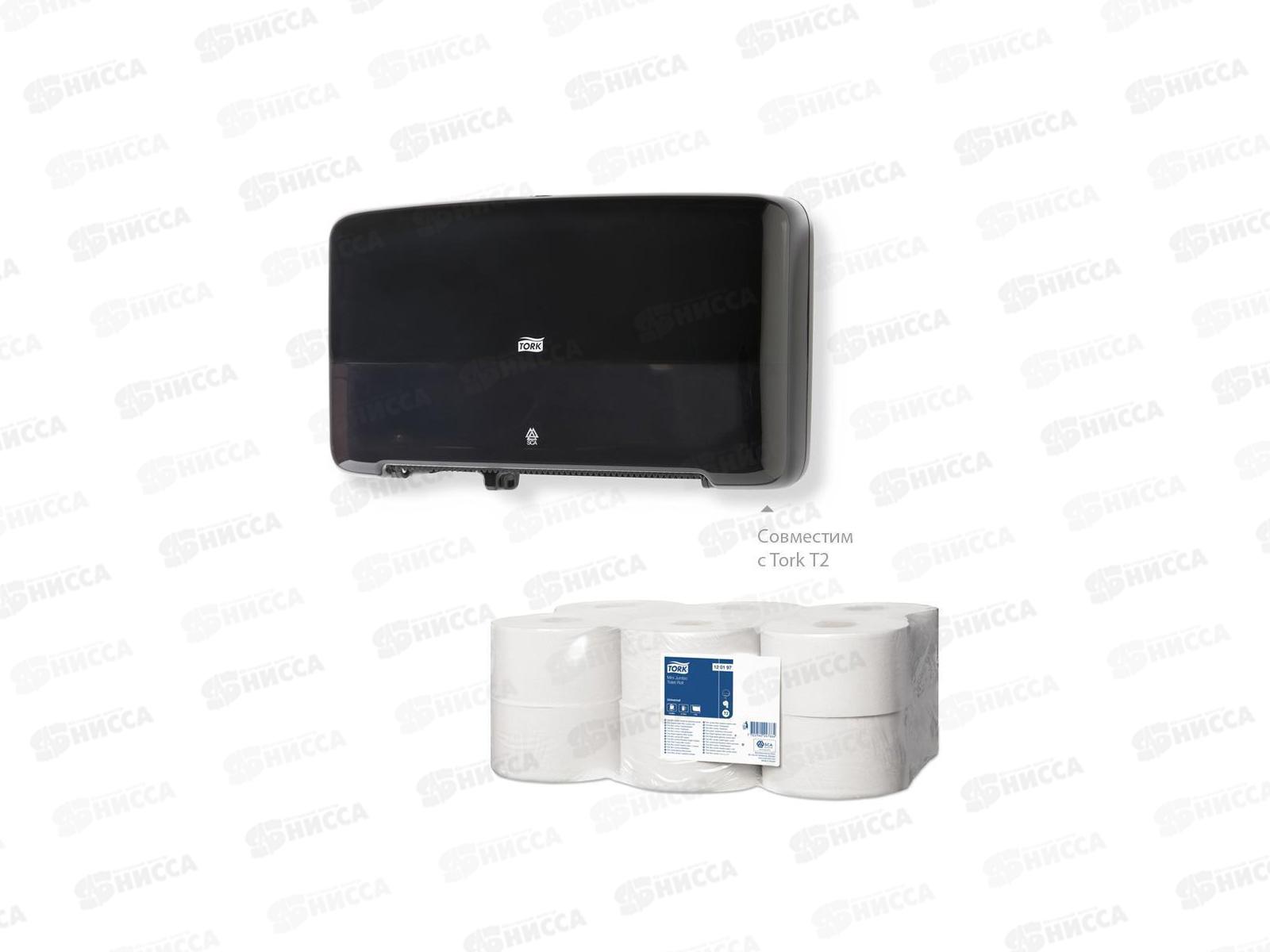 Бумага туалетная Tellus 1 слойная 200м,  120197   *12