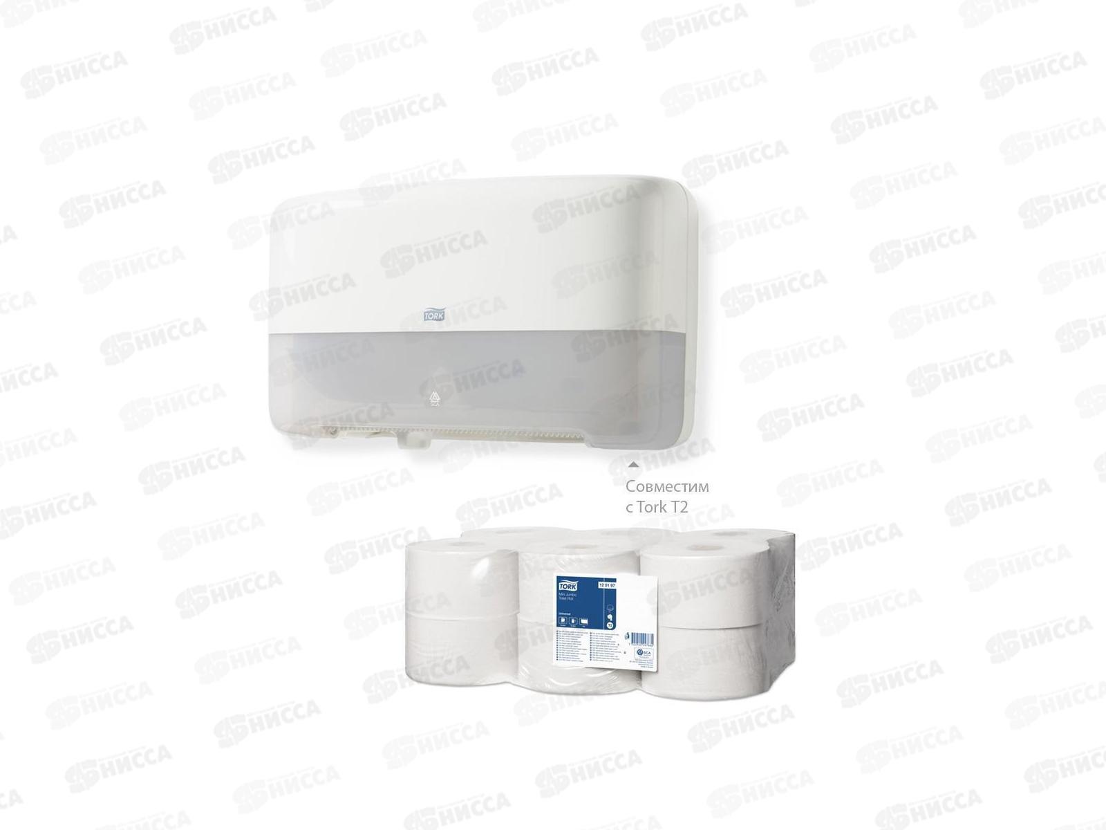 Бумага туалетная Tork 1 слойная 200м,  120197   *12