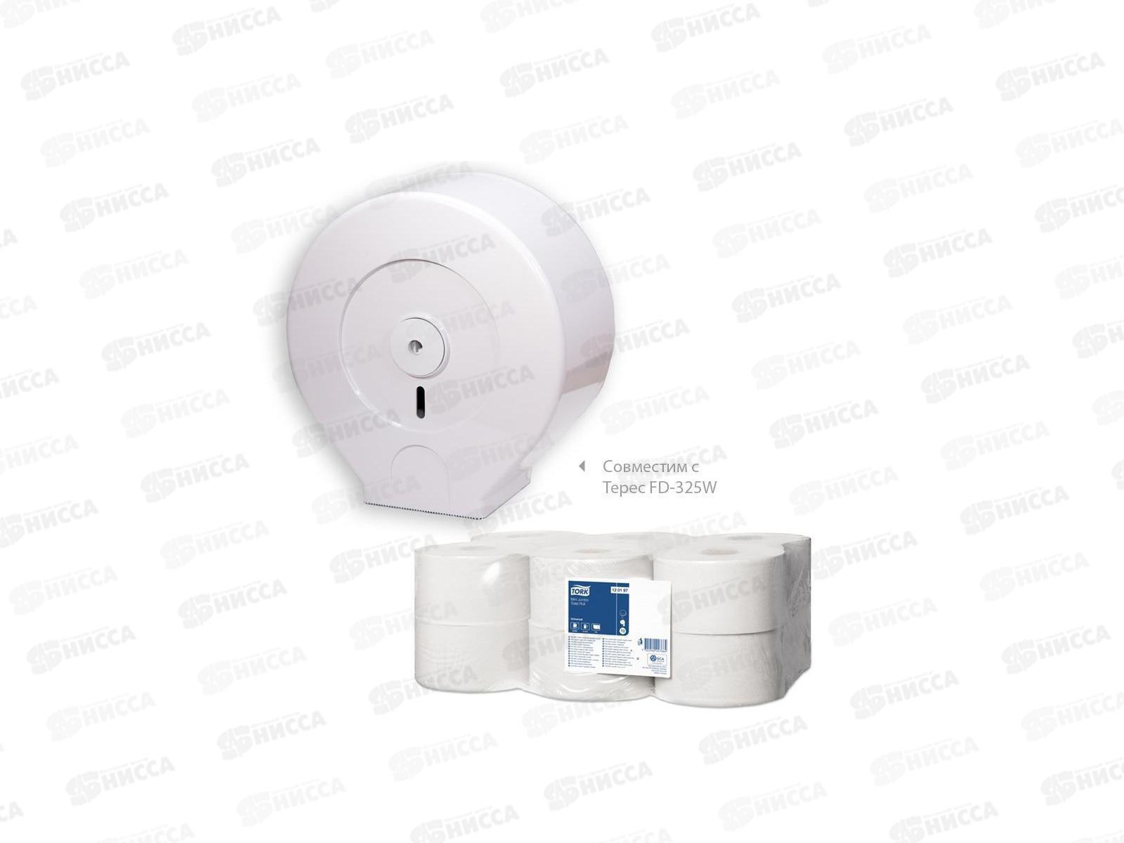 Бумага туалетная Tellus 1 слойная 200м,  120197   *12