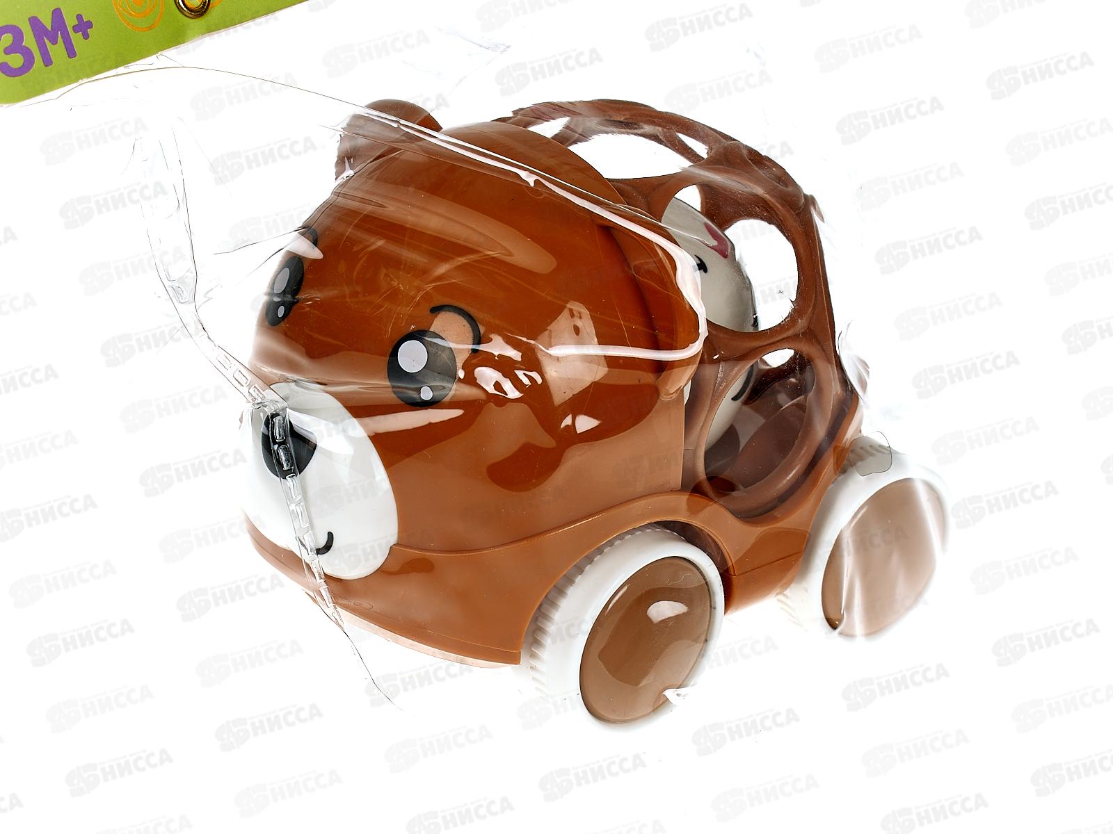 Погремушка на колёсиках, 1908929, внутри корпуса шар-погремушка в/п