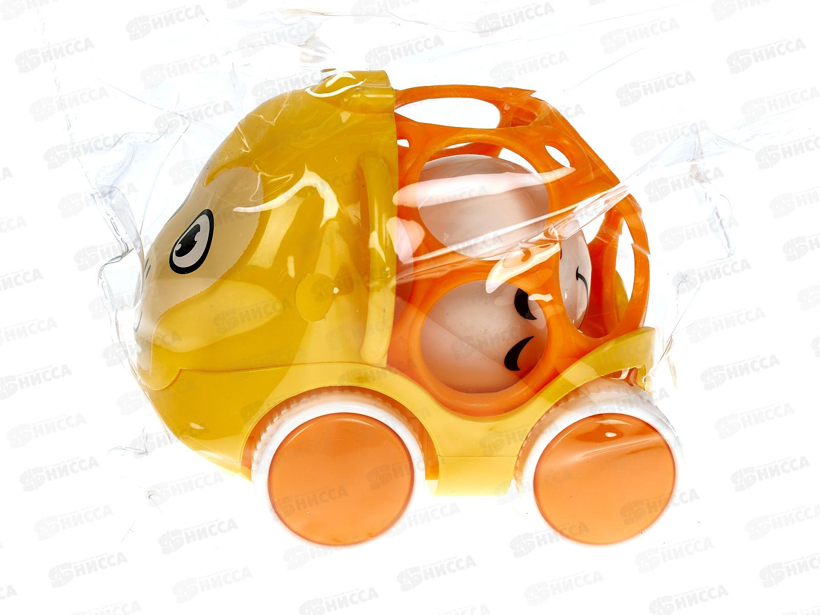 Погремушка на колёсиках, 1908932, внутри корпуса шар-погремушка в/п