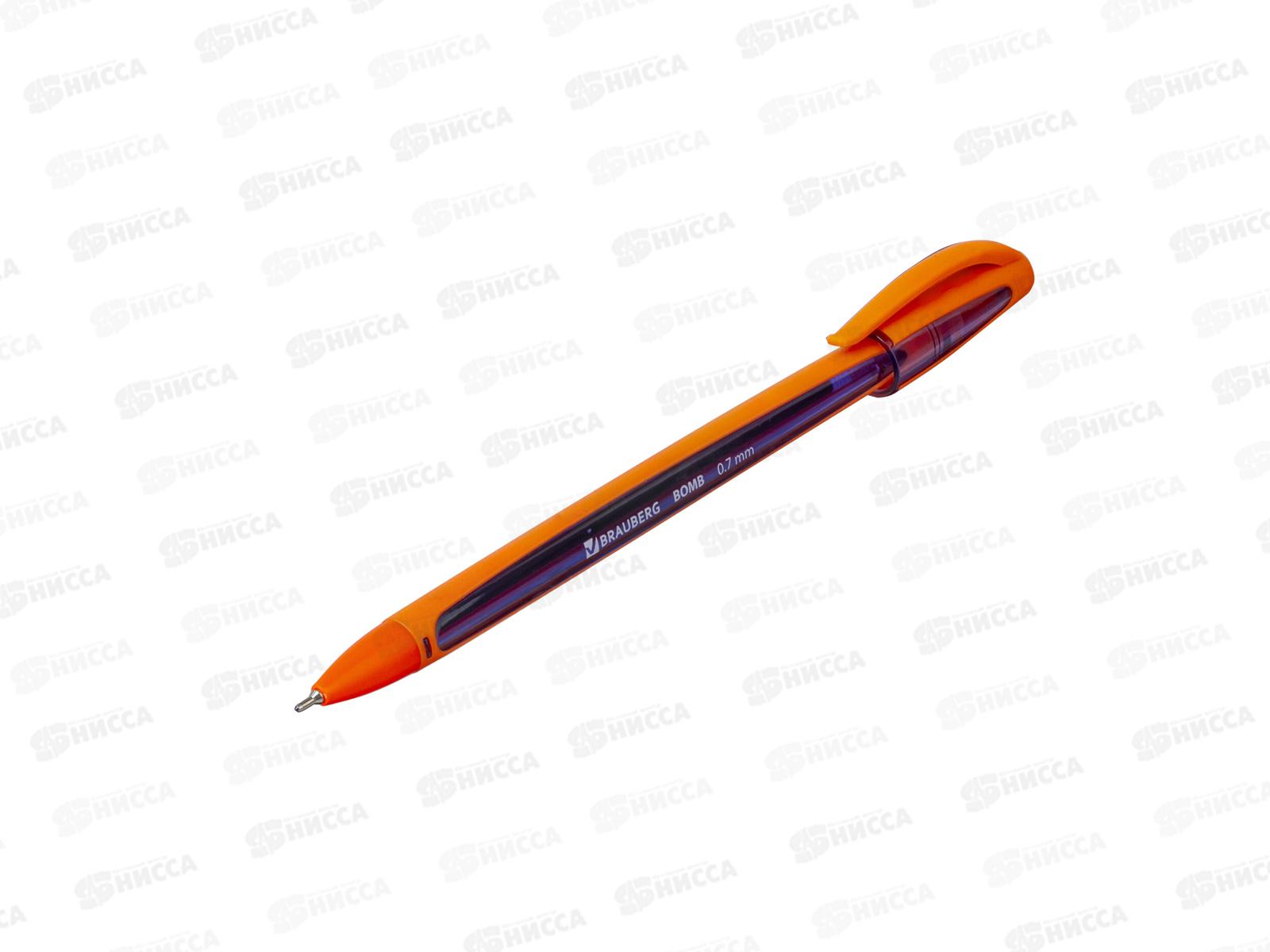 Ручка шариковая BRAUBERG-143346 BOMB GT Color  синяя *36