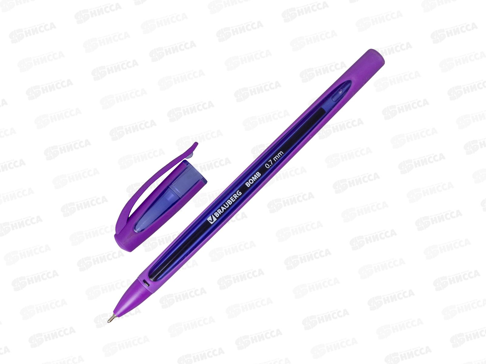 Ручка шариковая BRAUBERG-143346 BOMB GT Color  синяя *36