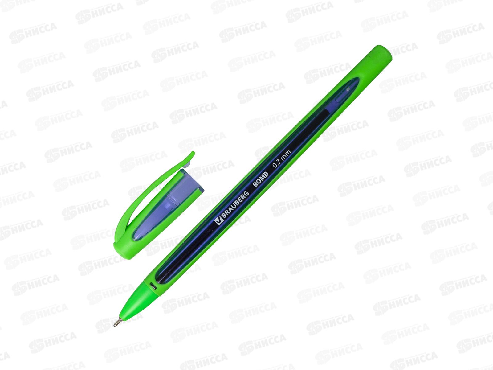 Ручка шариковая BRAUBERG-143346 BOMB GT Color  синяя *36