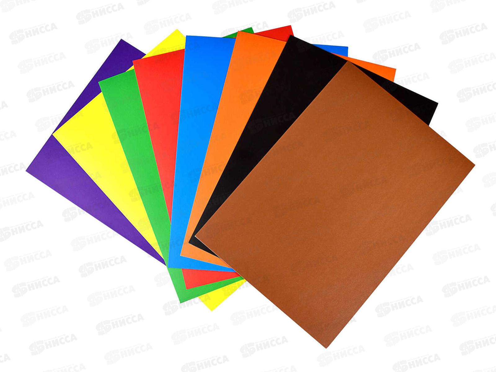 Цветной картон ФЕН А4 8л. Дино паттерн, 60411*40