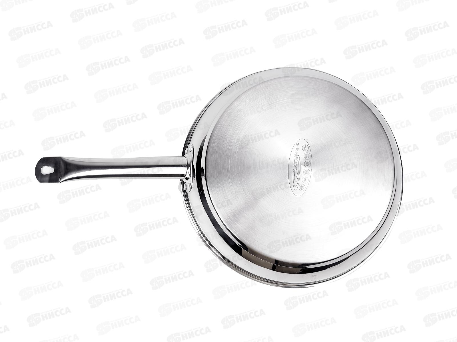 Сковорода 30см без крышки (общепит) корпус 06,мм индукционное дно КТ-ОБ-СН-30