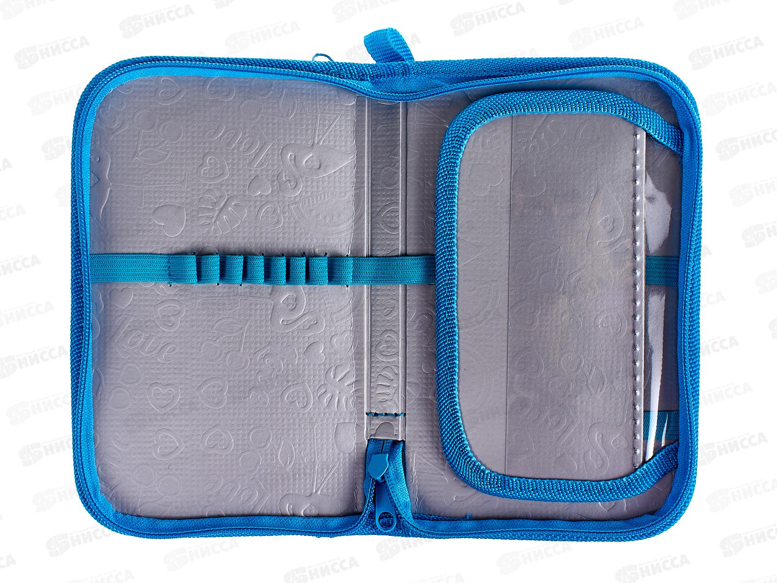 Пенал ПЧЕЛКА 2отд., Три котика 2022 откид.план. 190*120, ПО-05 *20