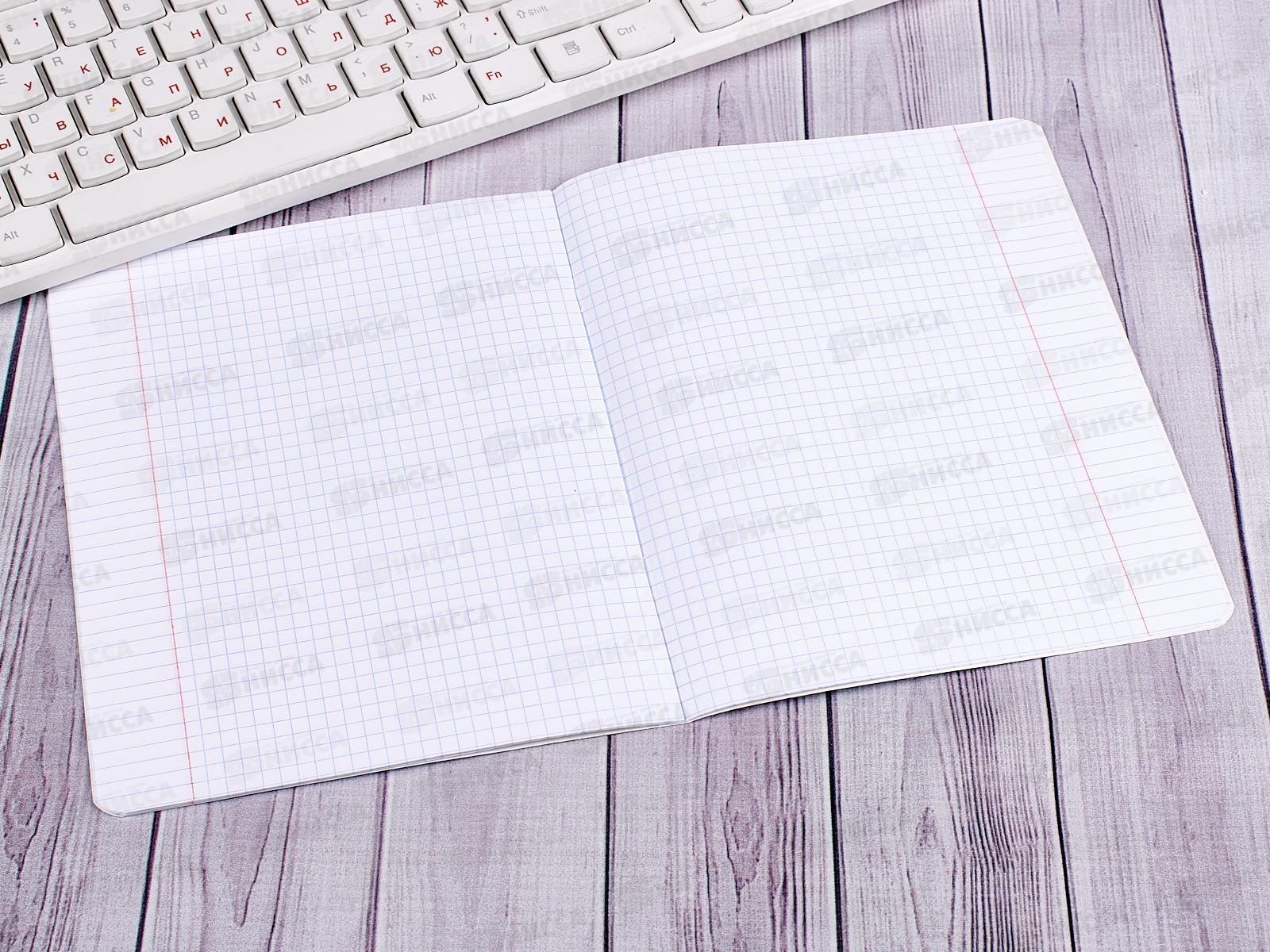 Тетрадь 12 листов клетка. Hatber пастель-голубая 05147*10/140