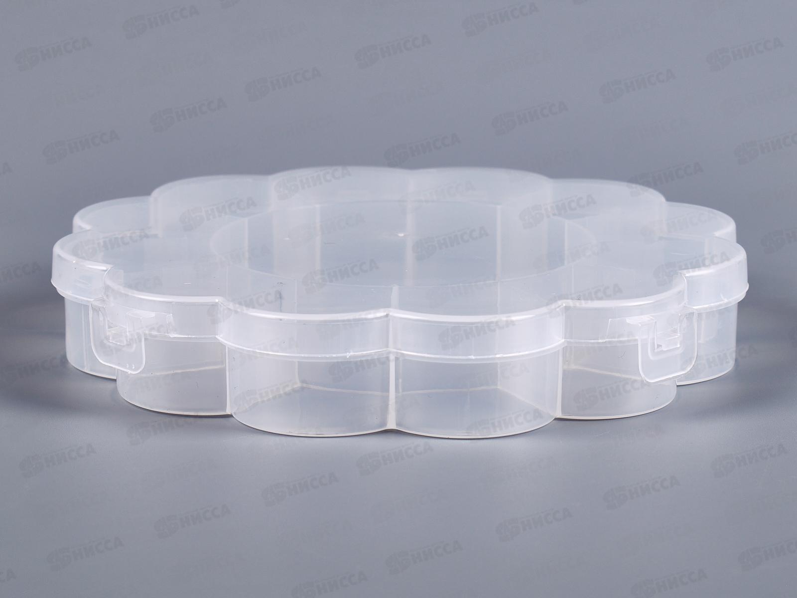 Коробка пластик для швейных принадлежностей Gamma ОМ-013 прозр.