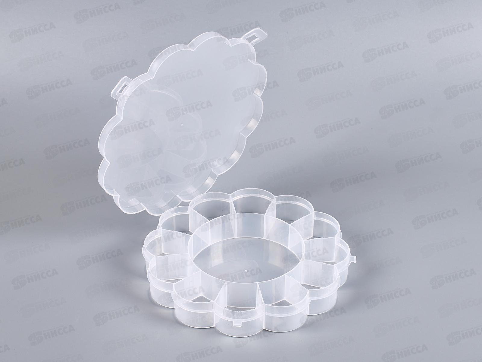 Коробка пластик для швейных принадлежностей Gamma ОМ-013 прозр.