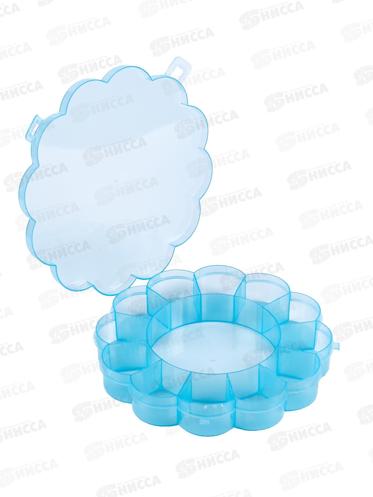 Коробка пластик д/шв.принадл. Gamma ОМ-013 голуб/прозр.