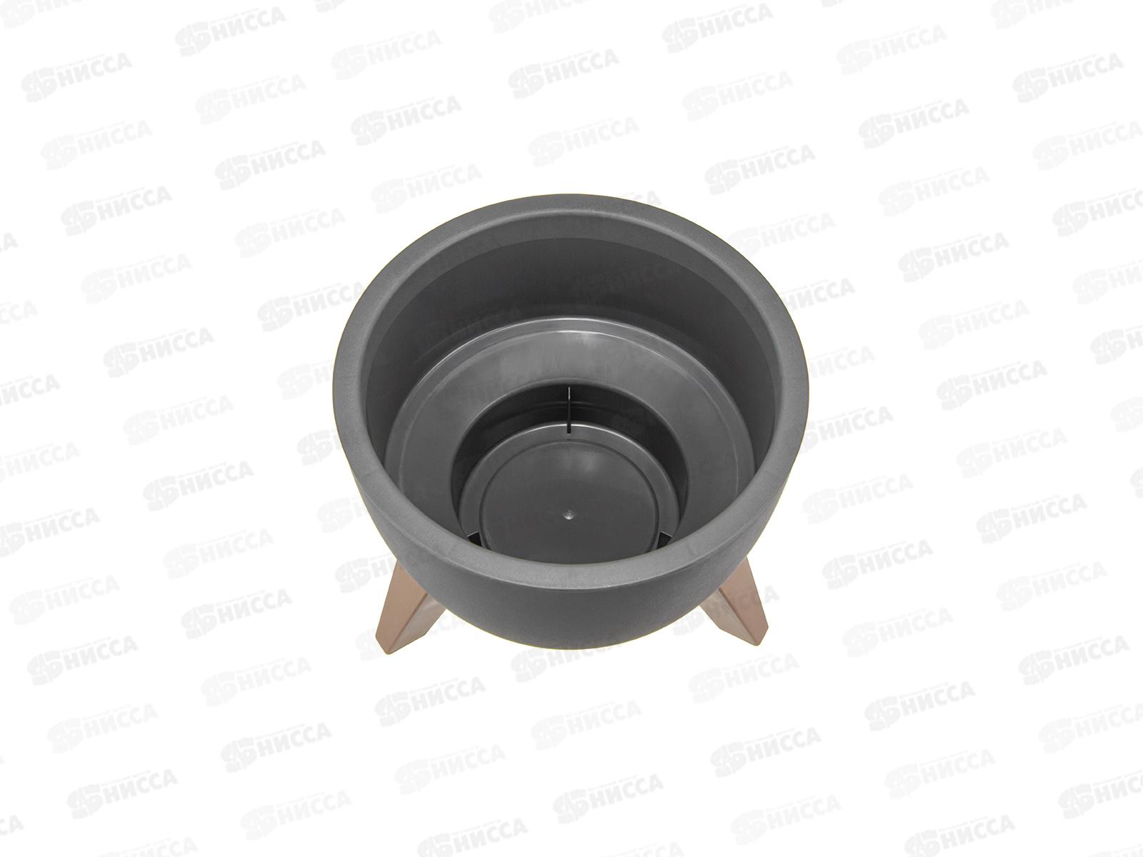 Кашпо ФЛОРИАН D250мм 4,2л Графитовый *5 М3186