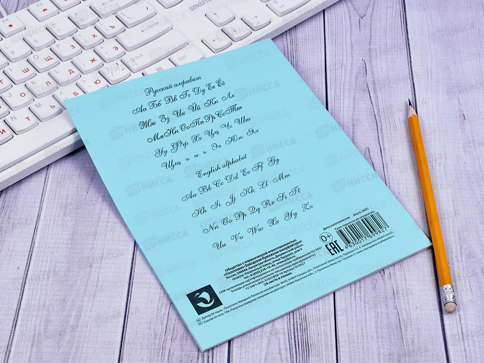 Тетрадь 24листа линия ПЗБМ 019827 офсетная 2*150