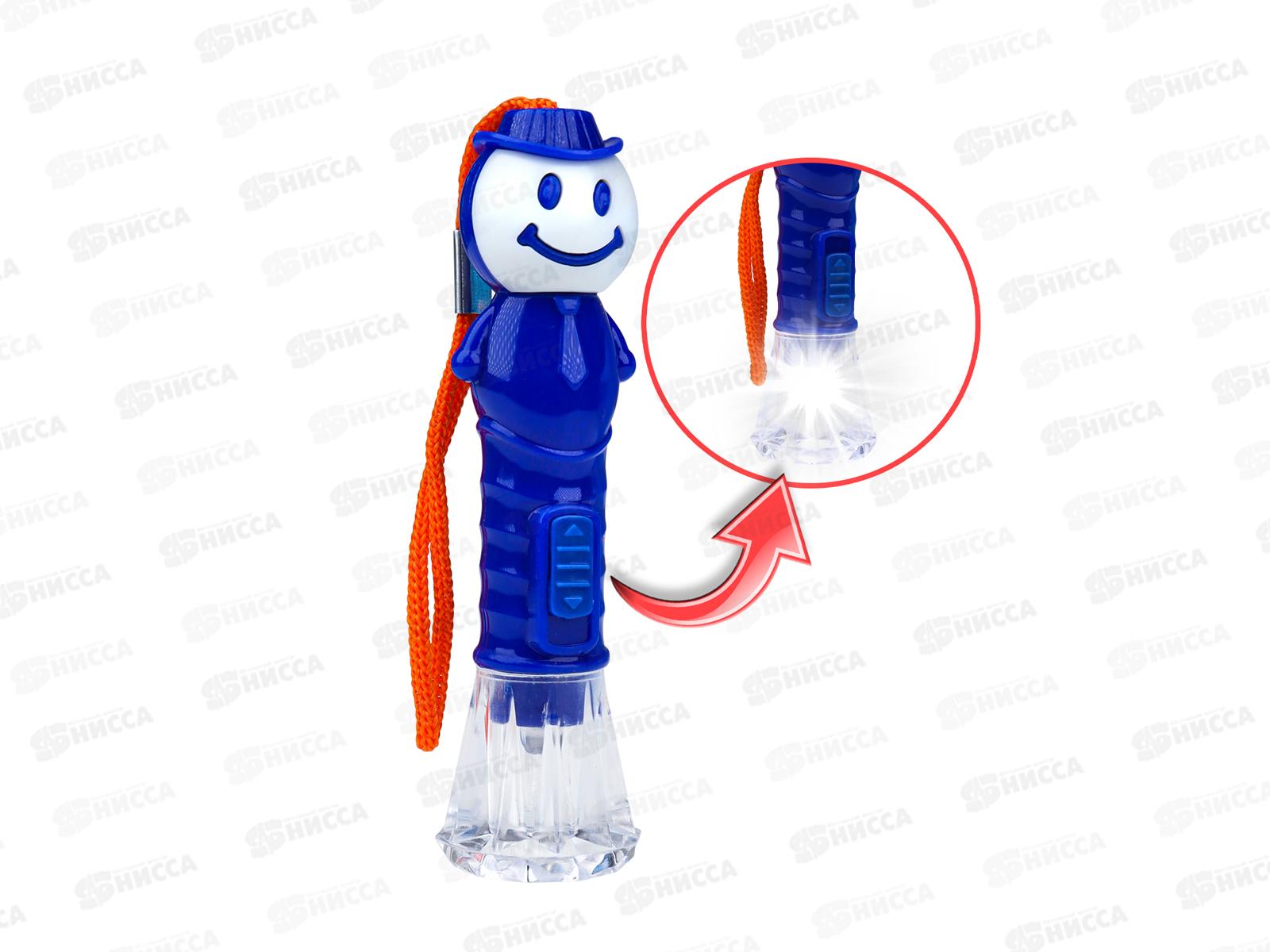 Фонарик из пластика, 7,5см, цвет микс, ФН-2418  *48