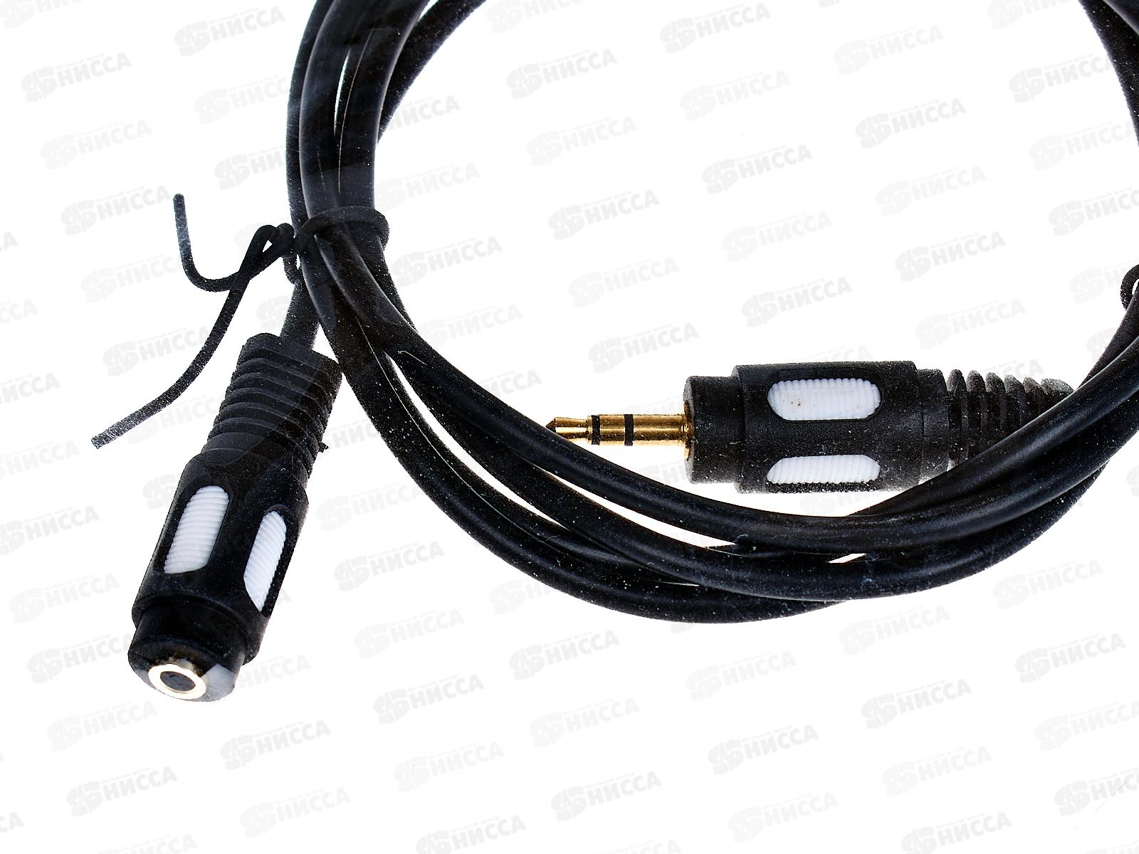 Шнур стерео 3,5мм гнездо - Стерео 3,5мм штекер, 1,5м, Rexant, 17-4013