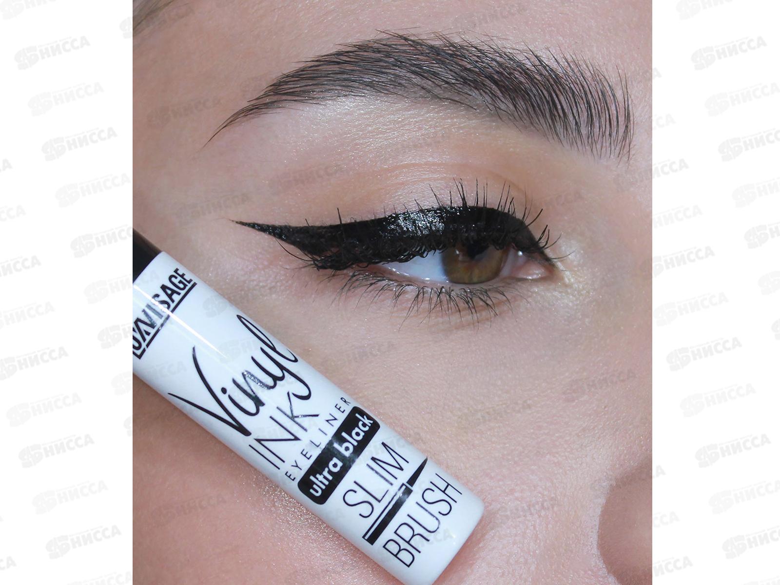 LUXVISAGE Подводка для глаз Vinyl INK ultra black *6