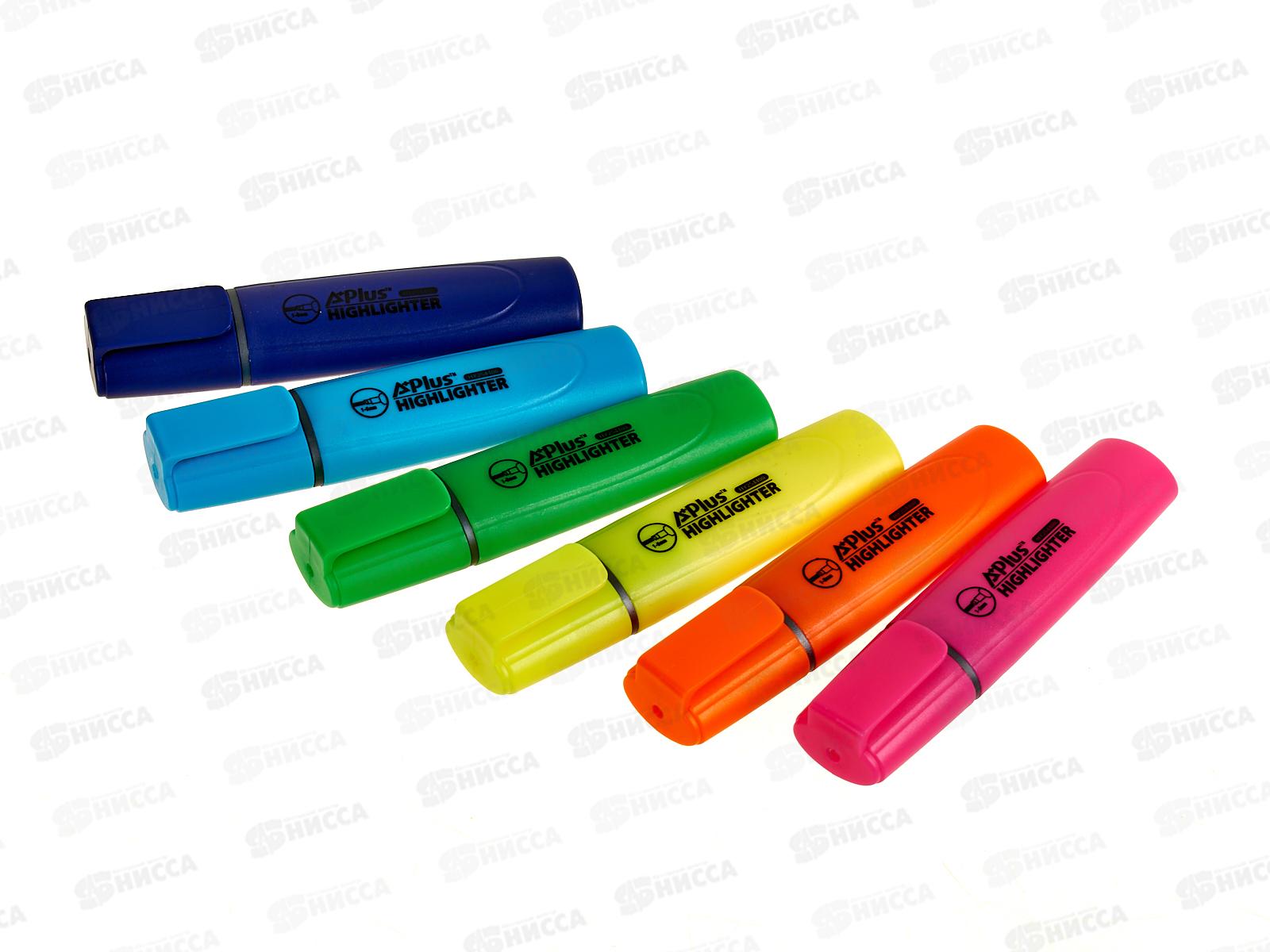 Маркеры BEIFA текстовый 6 цветов (желтый, оранжевый, фиолетовый, салатовый, розовый, голубой) 254400-6 *12/144