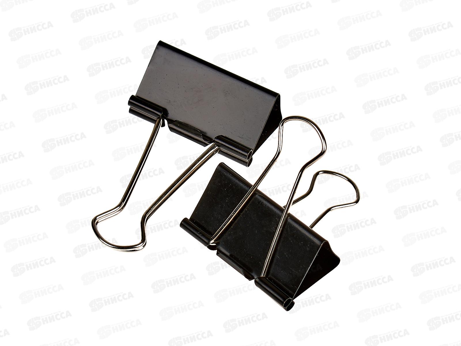 Зажим для бумаг 51мм 12шт BEIFA черный, ASC 051 *60