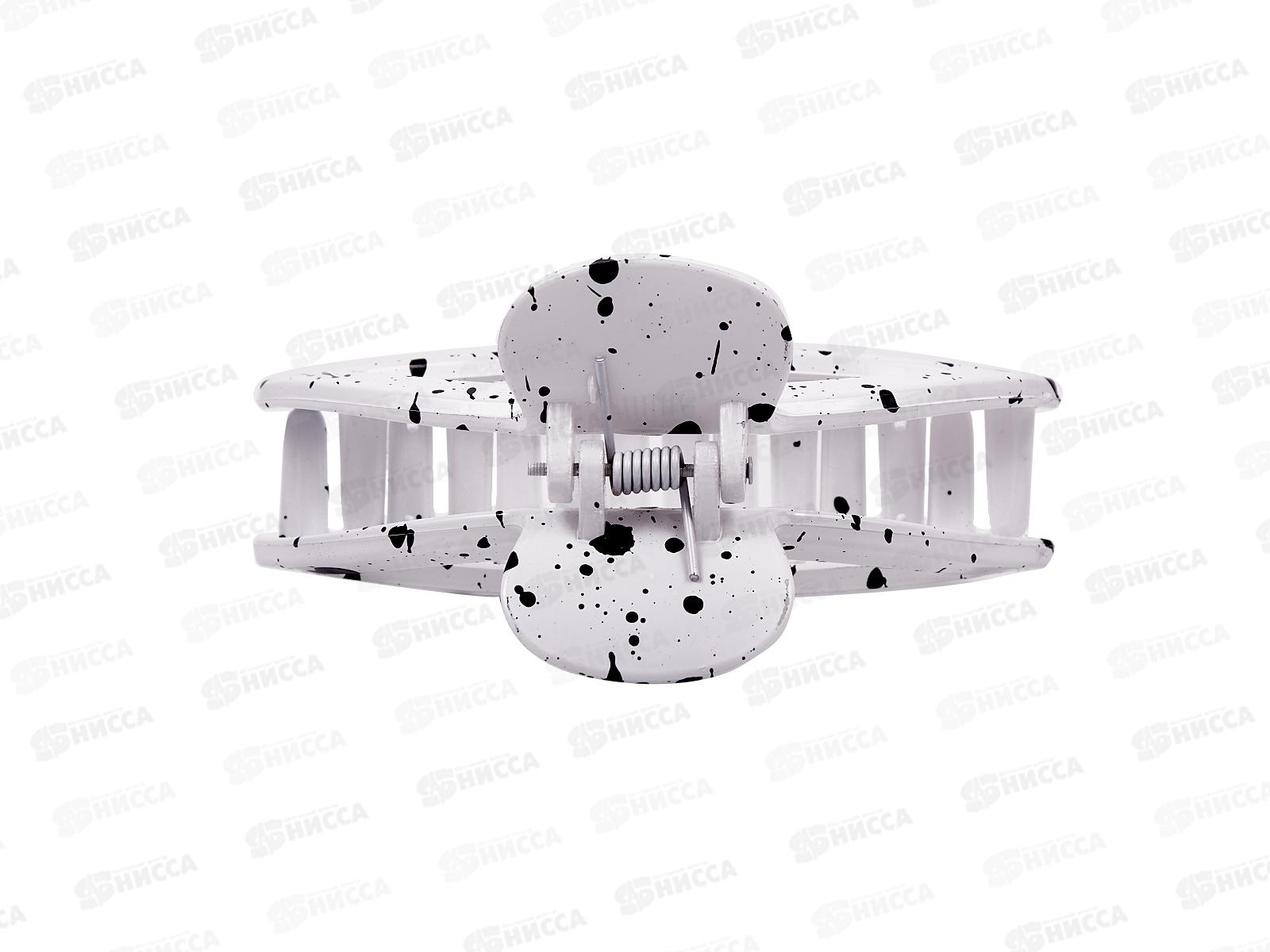 Краб пластиковый чёрно-белый в крапинку №1796