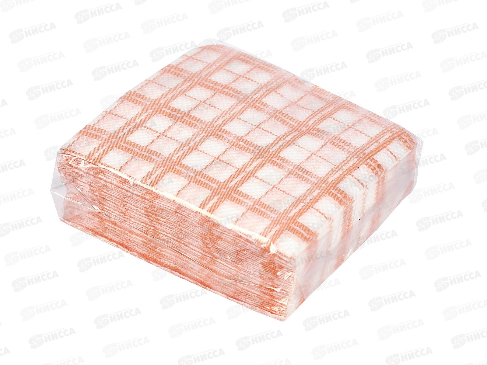 Салфетки ДЕКОР 50шт клетка-шотландка цветная *60