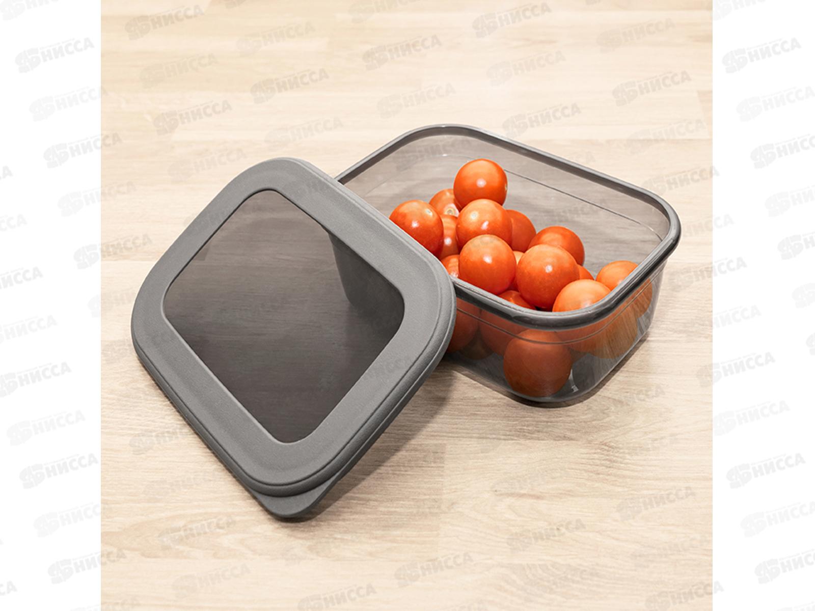 Емкость для продуктов &quotРЕСПЕКТ&quot набор (0,4+0,7+1,2л) Графитовый М1264 *16