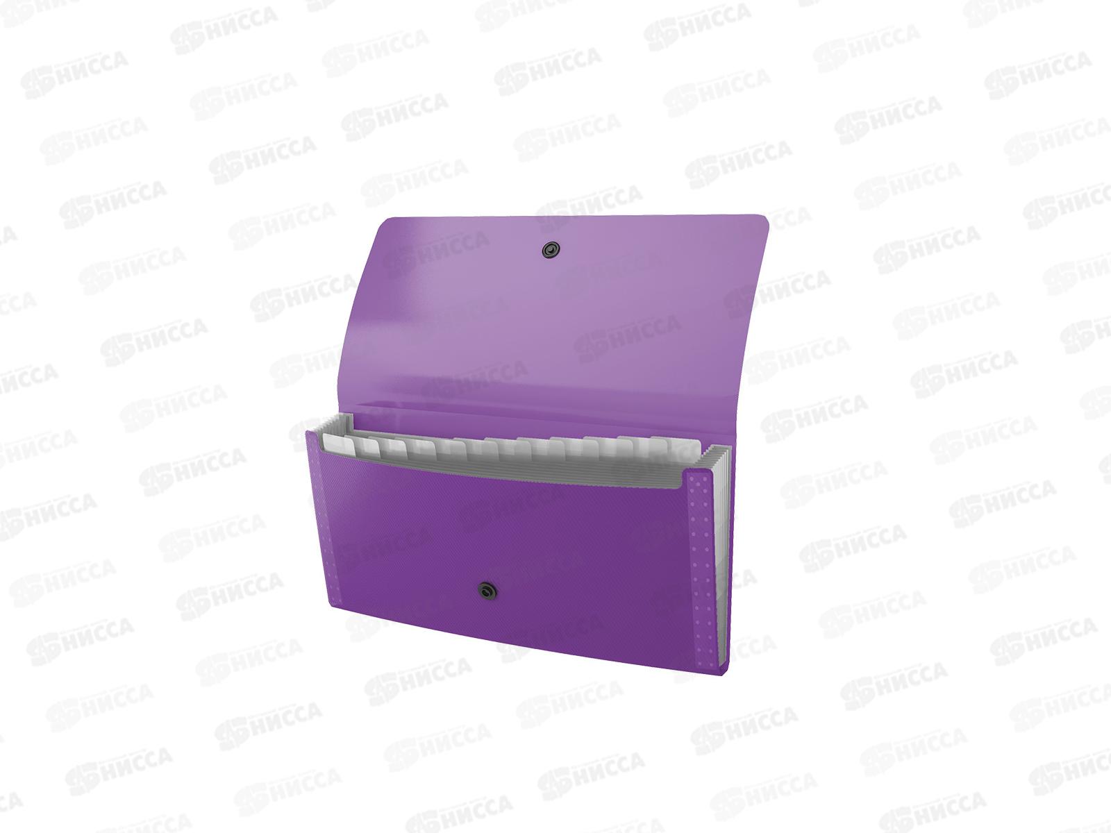 Папка-картотека  EK Diagonal Vivid 12 отделов в ассортименте. 50420