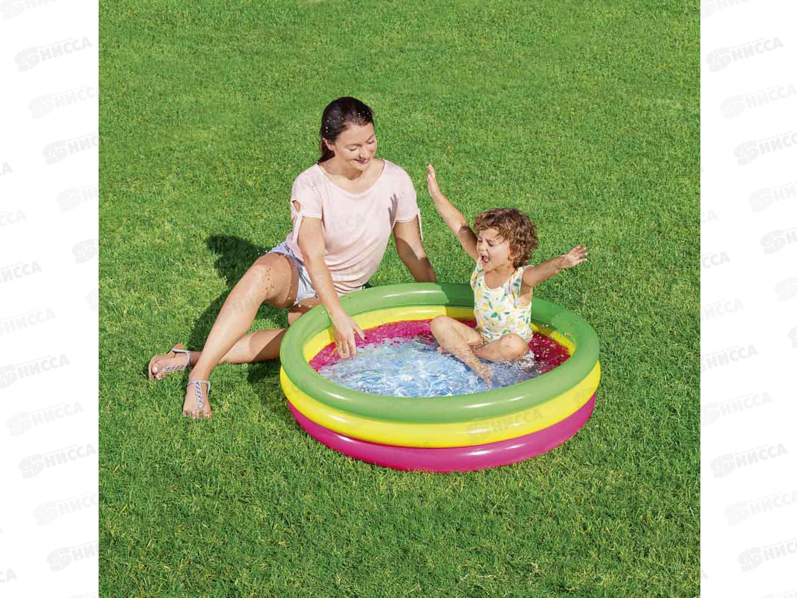 Бассейн 51104 (102*25см) надувное дно BESTWAY *8