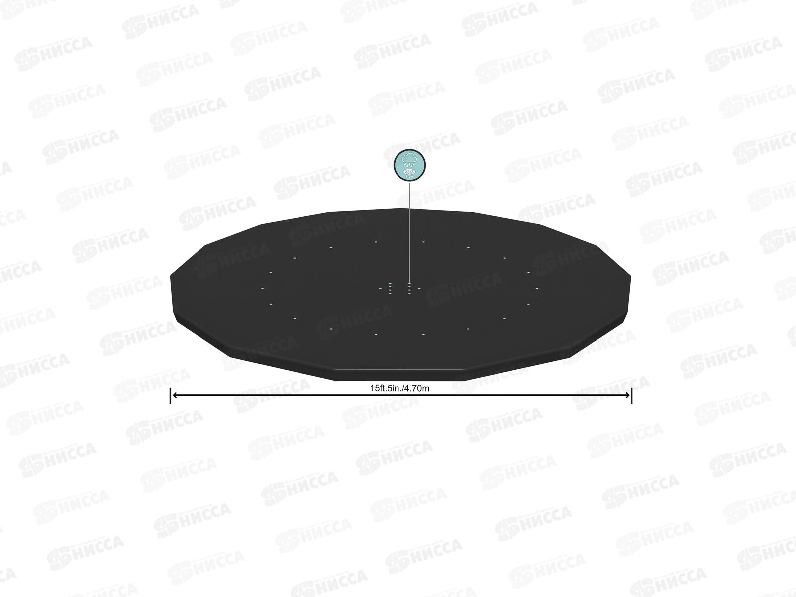 Тент для каркасного и стального бассейна 58038 (470см) BESTWAY 011-018 г