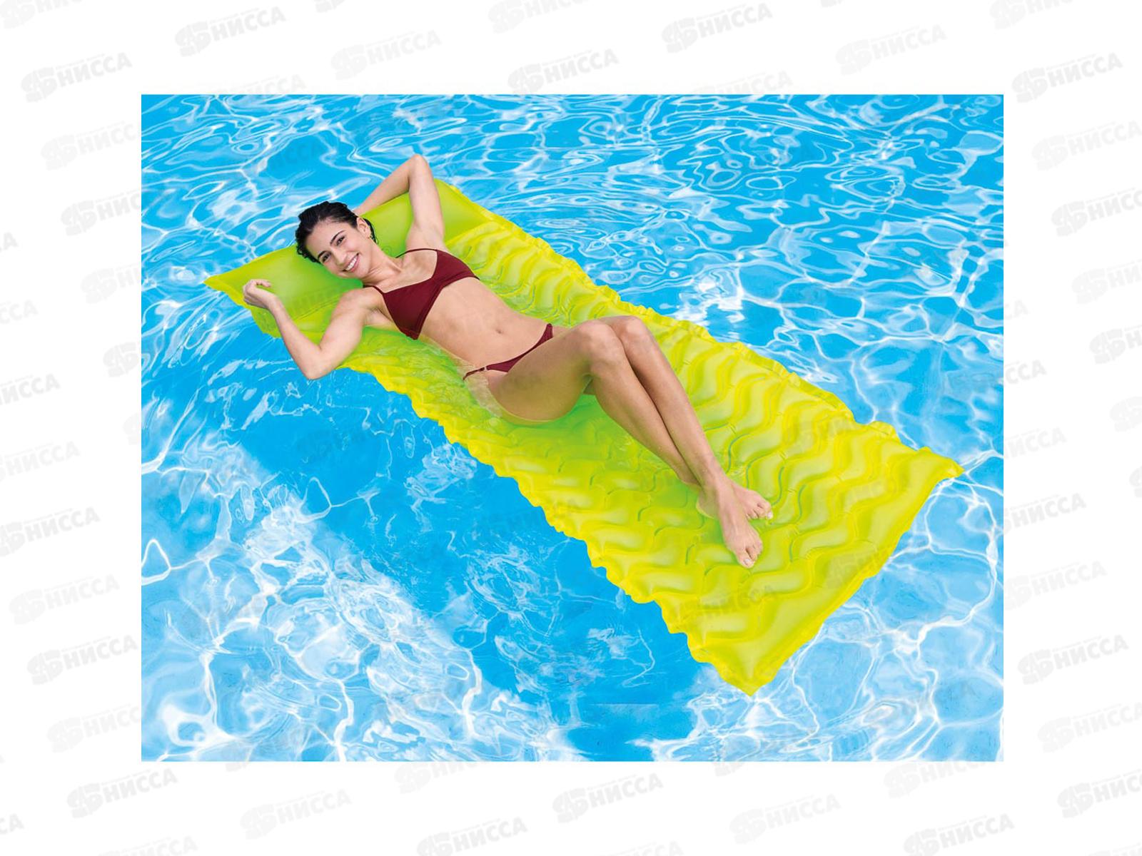 Матрас 58807 (229*86м) Рифленый, 3 вида, INTEX  *6