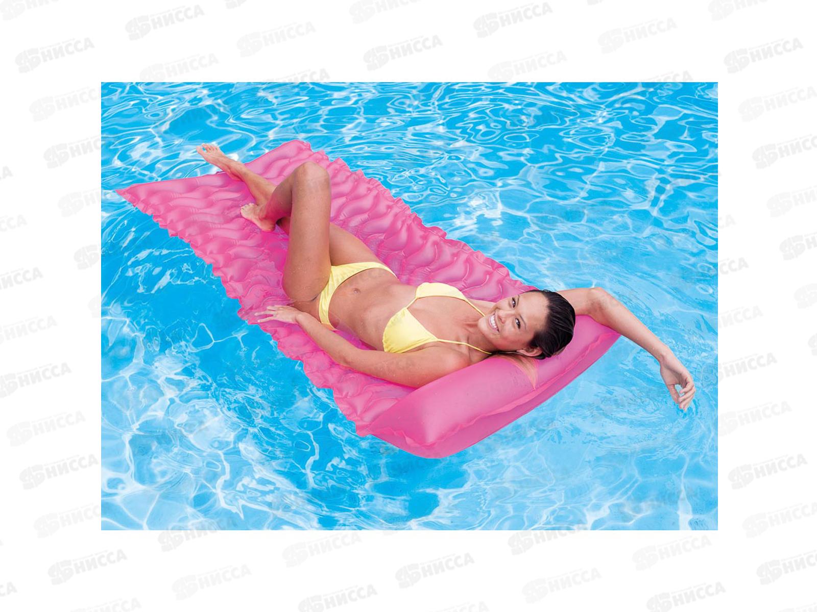 Матрас 58807 (229*86м) Рифленый, 3 вида, INTEX  *6