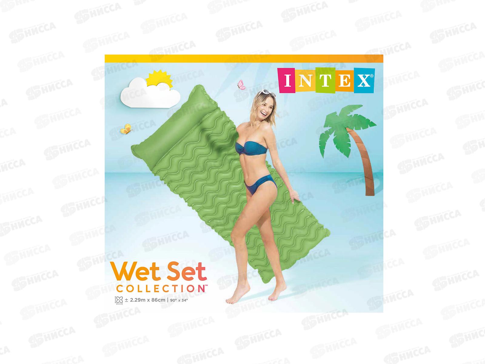 Матрас 58807 (229*86м) Рифленый, 3 вида, INTEX  *6